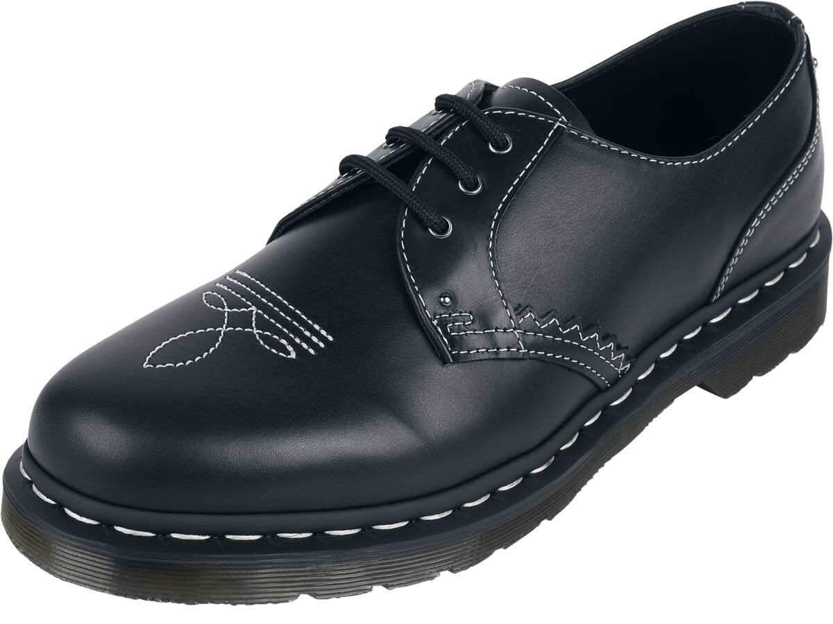 1461 GA Black Wanama Martens Zapatos con cordones EMP