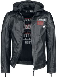 Rock Rebel X Route 66 - Leather Jacket, Rock Rebel by EMP, Chaqueta de Cuero