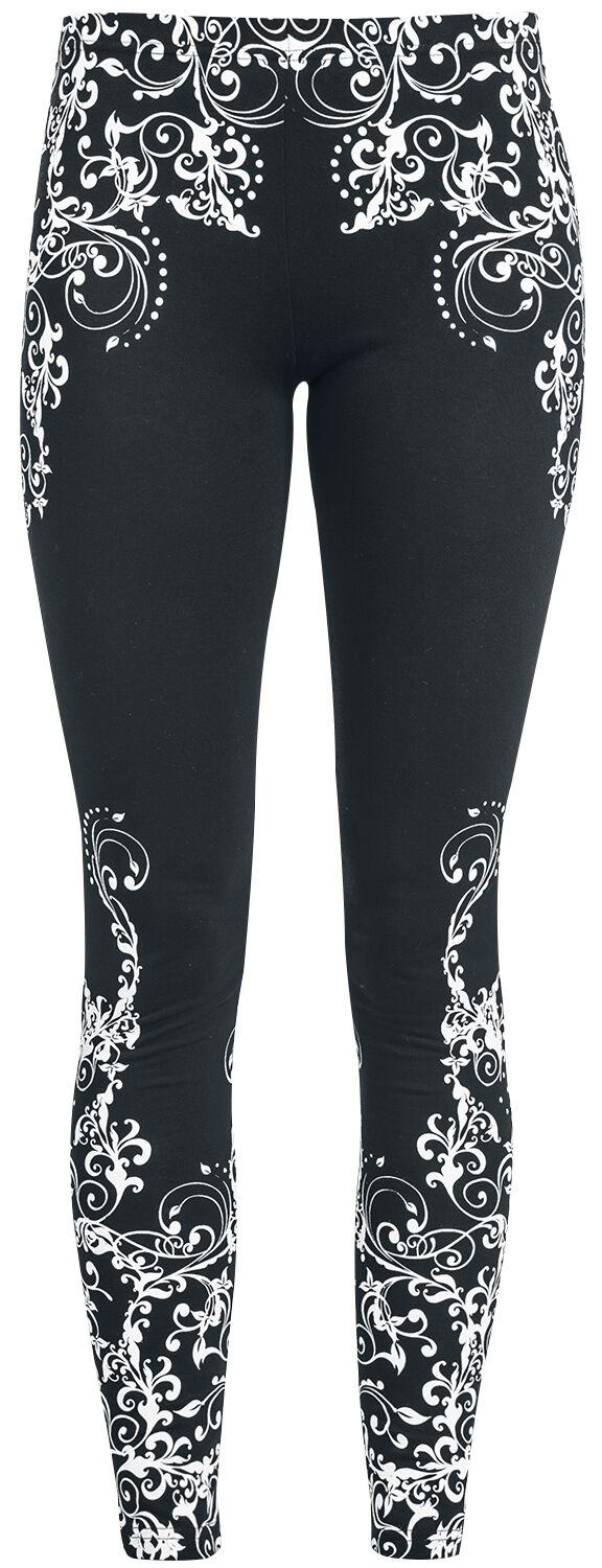 Leggings negros con estribos y diseño estampado Ski Chic de adidas