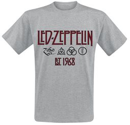 Symbols Est. 1968, Led Zeppelin, Camiseta