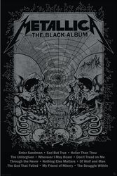 Black Album Poster, Metallica, Póster