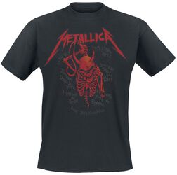 Skull Screaming Red 72 Seasons, Metallica, Camiseta