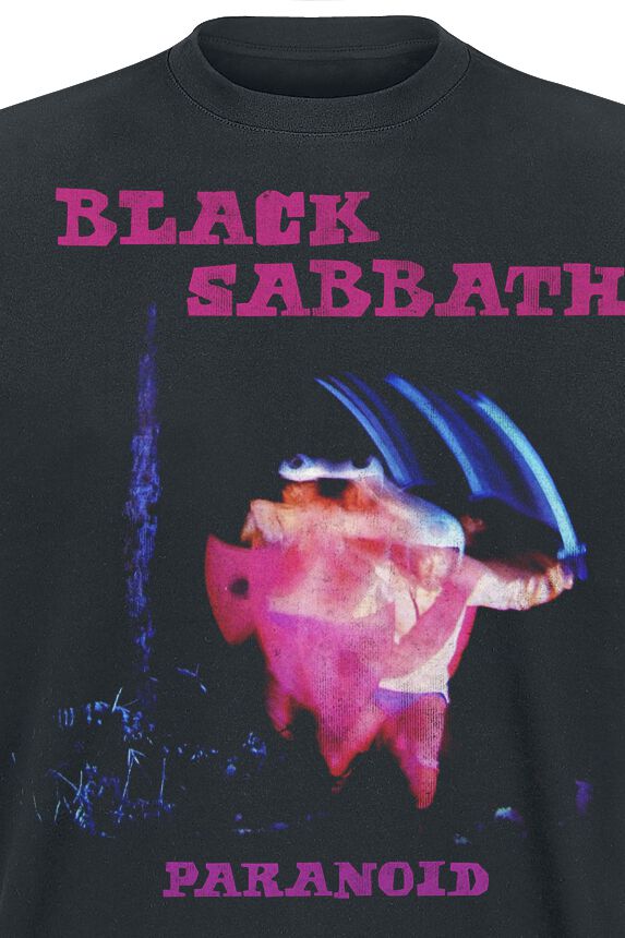 Paranoid Tracklist | Black Sabbath Camiseta |