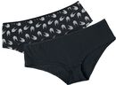 RockHand Panty - Pack de 2, Gothicana by EMP, Ropa Interior