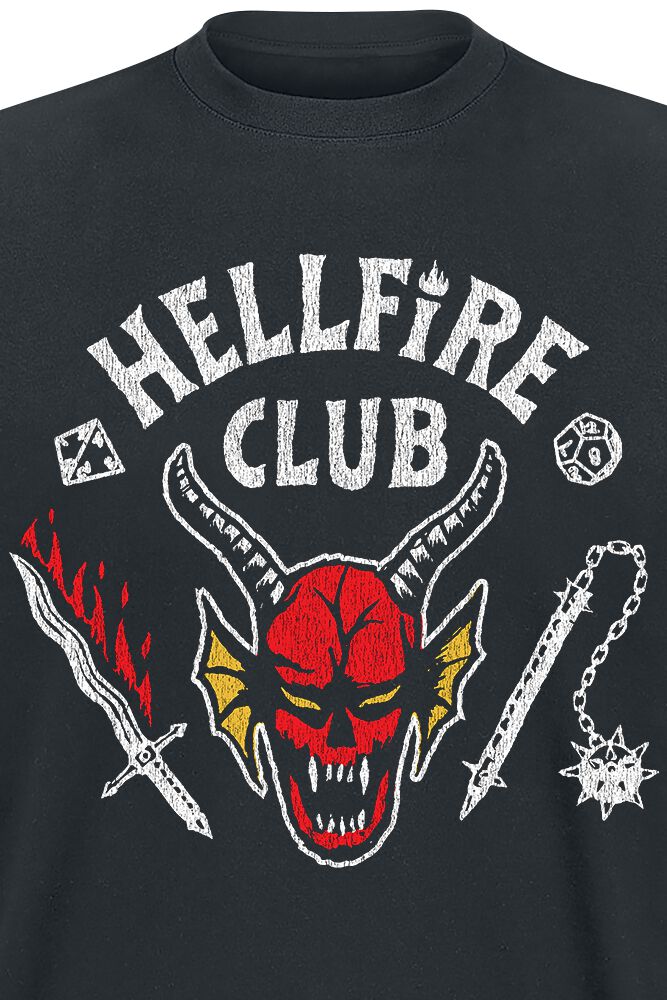 Camiseta Strangers Things Personagem Hellfire ilustratração Hell fire -  Desconto no Preço