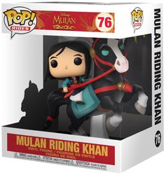 Figura vinilo Mulan riding Khan (POP! Rides) 76, Mulan, ¡Funko Pop!