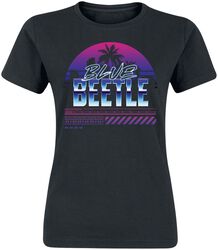 Palm sunset, Blue Beetle, Camiseta