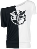 Camiseta Mujer Contrast Moth, Gothicana by EMP, Camiseta