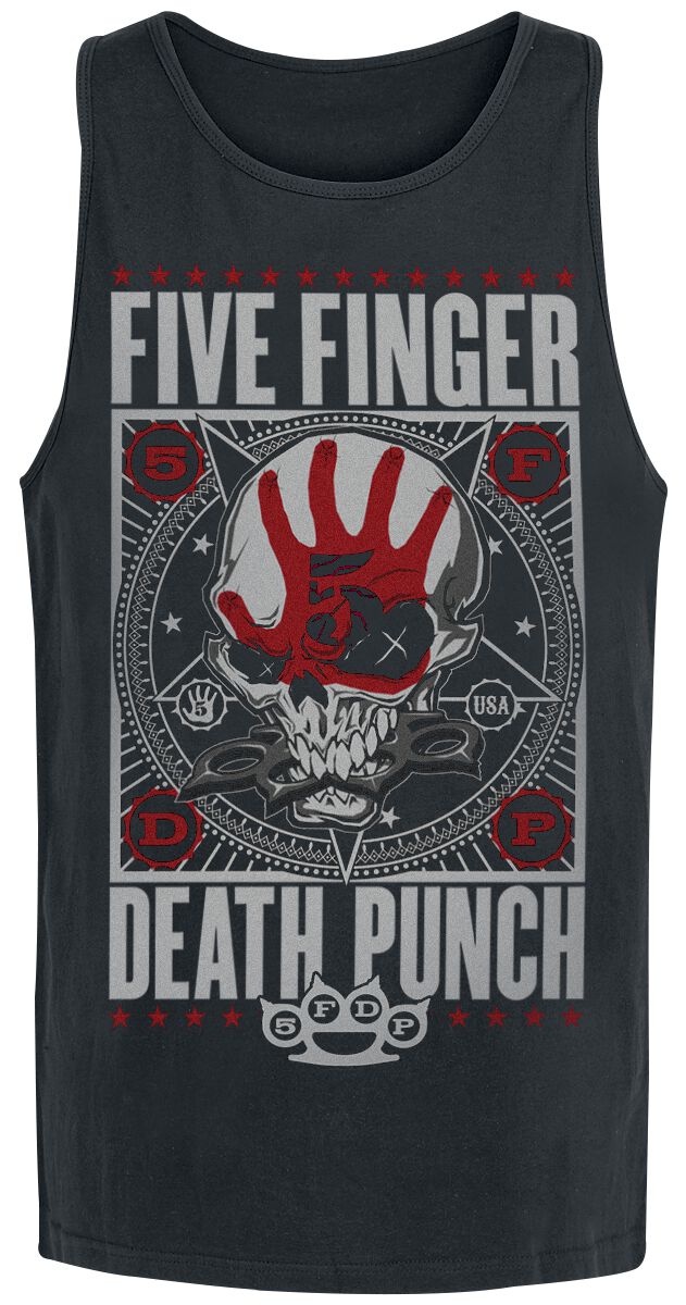 Muñequera Five Finger Death Punch – Con Diseño De Corona De Nudillos, Para Fans De La Banda