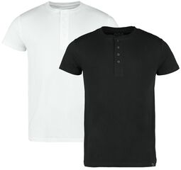 Pack 2 camisetas henley, Black Premium by EMP, Camiseta