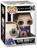 Figura Vinilo Elton John (Red, White and Blue) 63, John, Elton, ¡Funko Pop!