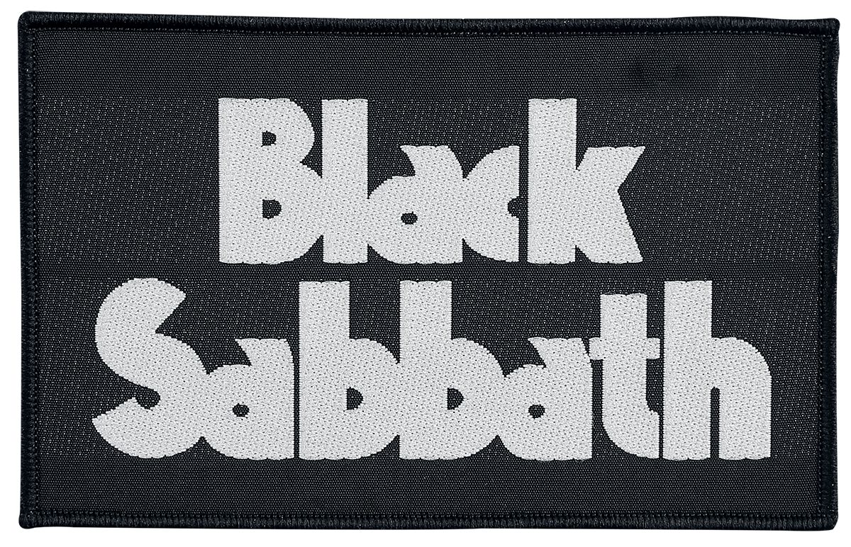 Drapeau Black Sabbath 45th Anniversary Logo - Noir/Blanc 110x75 Cm