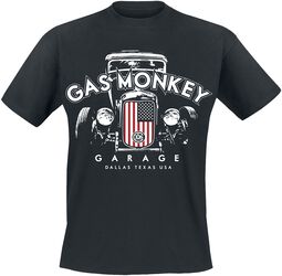 US flag grill, Gas Monkey Garage, Camiseta