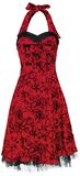 Red Flocking Long Dress, H&R London, Vestidos de longitud media