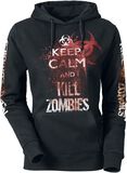 Camiseta divertida Keep Calm And Kill Zombies, Camiseta divertida, Sudadera con capucha