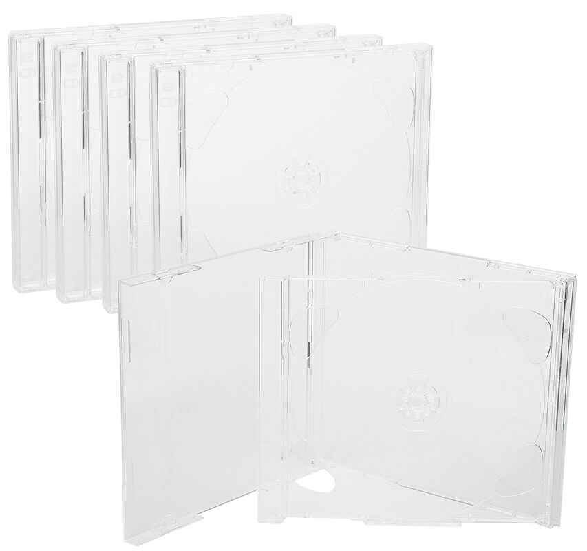 Jewel  Case Caja 2 CD con Bandera Transparente (5 unidades)