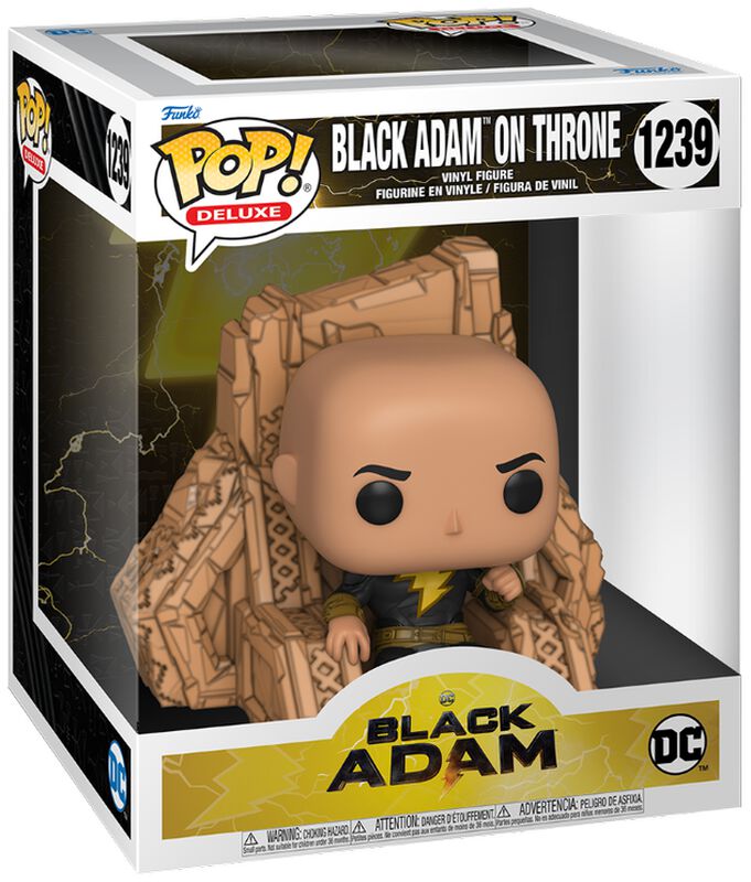 Figura vinilo Black Adam on throne (Pop! Deluxe) no. 1239