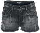 Fringe Pants, Black Premium by EMP, Pantalones cortos