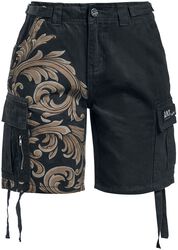 Pantalón corto decorado, Black Premium by EMP, Pantalones cortos