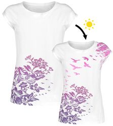 Camiseta blanca con cuello redondo y estampado UV, Full Volume by EMP, Camiseta