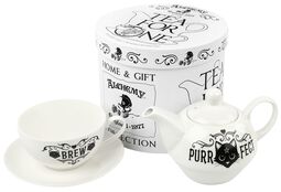 Purrfect Brew - Tea for One Set, Alchemy England, Tetera