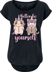 Unicorn - Cat - Better Be Yourself, Tierisch, Camiseta