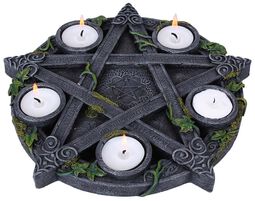 Wiccan Pentagram Tealight Holder, Nemesis Now, Velas de Té
