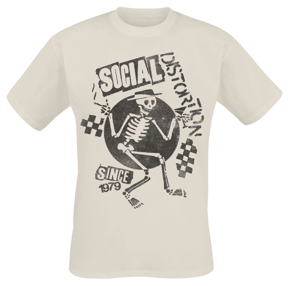 Camiseta Sin Mangas Oficial De Social Distortion, Diseño Clásico, Tela Ligera