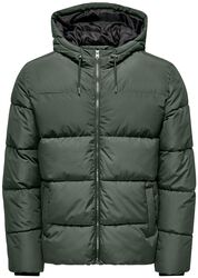 ONSMELVIN LIFE HOOD PUFFER JACKET OTW VD, ONLY and SONS, Chaqueta de Invierno