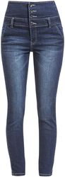 High Waist Denim Jeans, R.E.D. by EMP, Tejanos