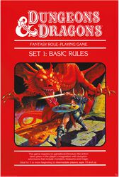 Basic rules, Dungeons and Dragons, Póster