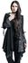 Gothicana X Anne Stokes - Cardigan negro con capucha, cordón y amplia manga