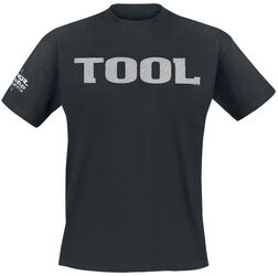 Metallic silver Logo, Tool, Camiseta