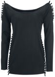 Corded Sweatshirt, Black Premium by EMP, Sudadera