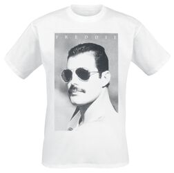 Freddie Mercury - Sunglasses, Queen, Camiseta