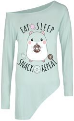 Coroham - Eat, Sleep, Snack, Repeat, Amufun, Camiseta Manga Larga