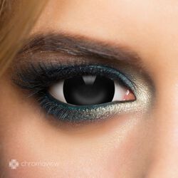 Chromaview Mini Sclera Black Daily Disposable Contact Lenses, Chromaview, Lentillas Moda