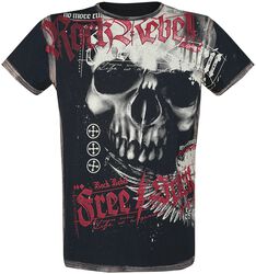 Camiseta con calavera, Rock Rebel by EMP, Camiseta