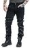 Jared - Black Jeans with Buckles, Zips and Studs