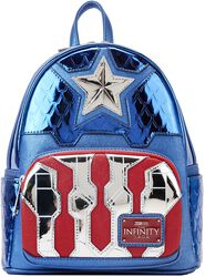 Loungefly - Shine Captain America cosplay, Capitán América, Mini Mochilas