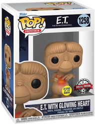Figura vinilo E.T. with glowing heart (GITD) no. 1258, E.T. El Extraterrestre, ¡Funko Pop!