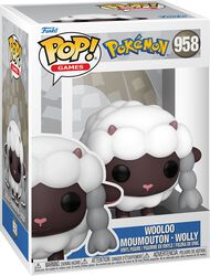Figura vinilo Wooloo - Moumouton - Wolly 958, Pokémon, ¡Funko Pop!
