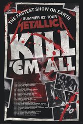 Kill´Em All 83 Tour, Metallica, Póster