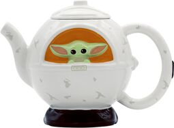 The Mandalorian -  Grogu spaceship teapot, Star Wars, Tetera