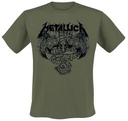 Roam Blast Olive, Metallica, Camiseta