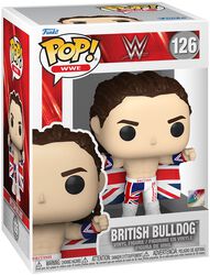 Figura vinilo British Bulldog no. 126, WWE, ¡Funko Pop!