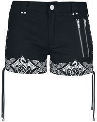 Gothicana X Anne Stokes - Shorts, Gothicana by EMP, Pantalones cortos