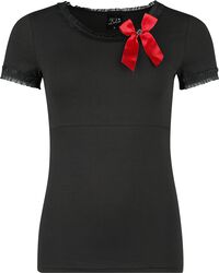 Bow On Black Shirt, Pussy Deluxe, Camiseta