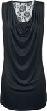 Vestido sin mangas con encaje en la espalda, Black Premium by EMP, Vestido Corto
