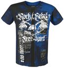 Camiseta con Cortes Free Spirit, Rock Rebel by EMP, Camiseta